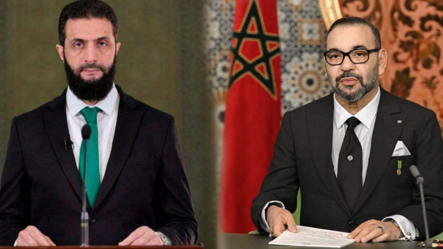 SM le Roi félicite Ahmed Al-Charaa à l'occasion de l'anniversaire de la Fête de l'évacuation