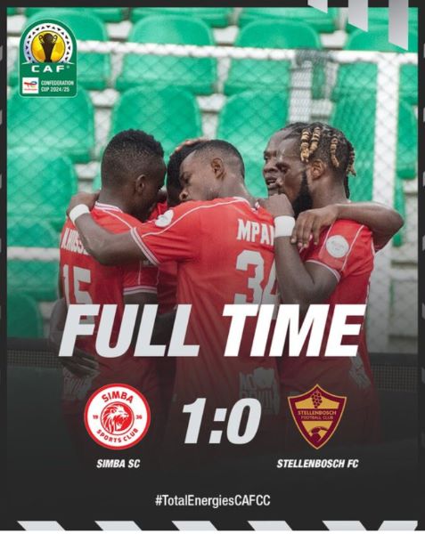 ½ Finale CCAF : Simba remporte la première manche face à Stellenbosch