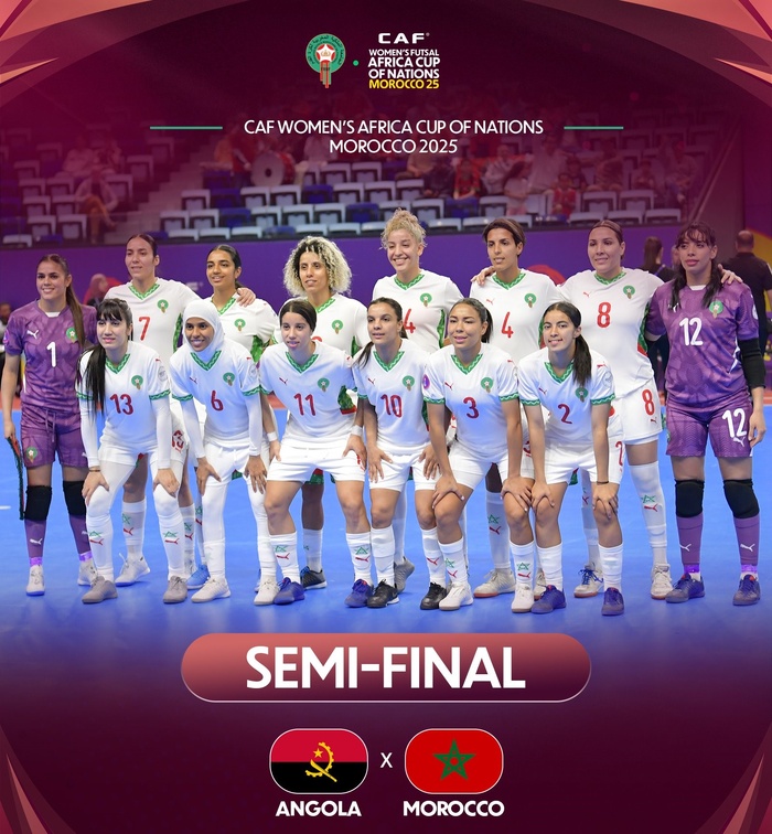 ½ Finale CAN(f). Futsal Maroc 25 : Ce soir, les Lionnes visent la qualification pour la Finale et la CDM Philippines 25 !