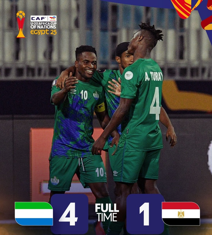 CAN U20 Egypte 25 : Les Pharaons humiliés par la sierra Leone !