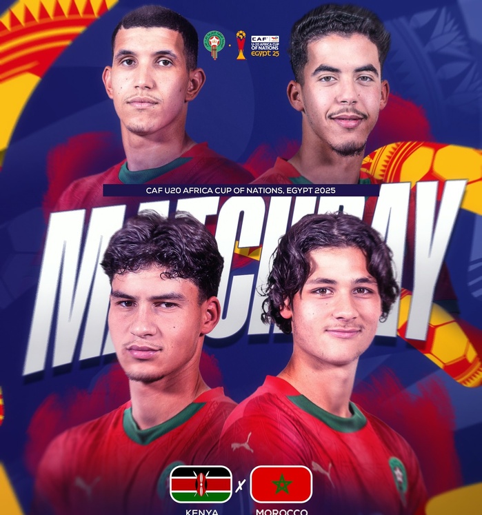 CAN U20 / Kenya-Maroc, ce jeudi : Horaire ? Chaînes ?
