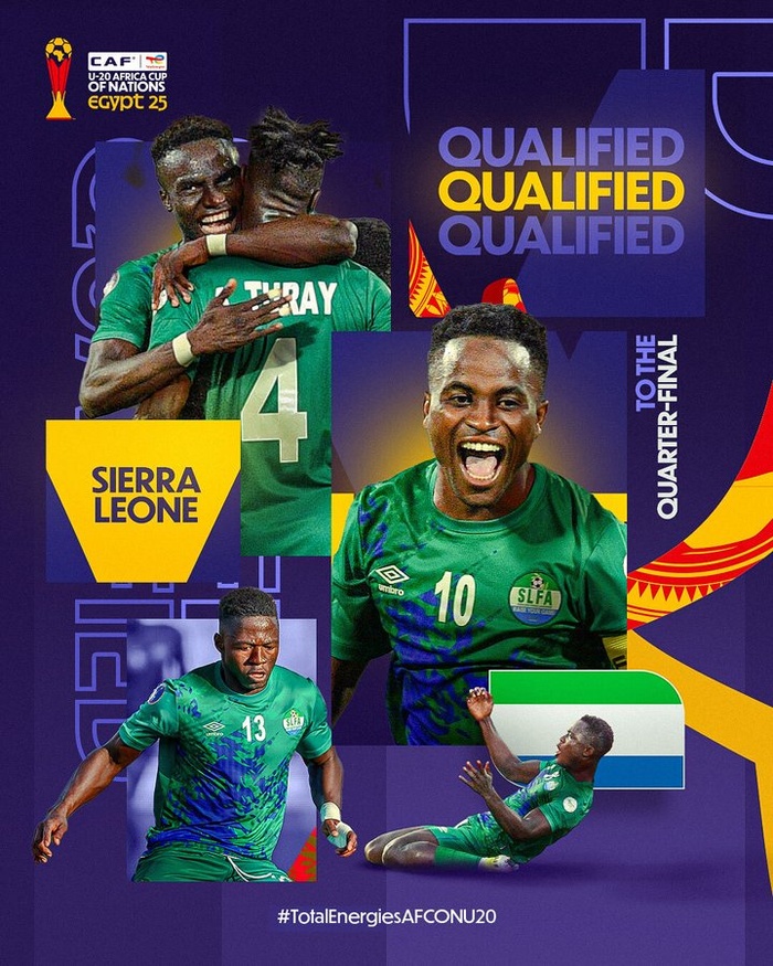 CAN U20 / Groupe A : La Sierra Léone première équipe qualifiée !