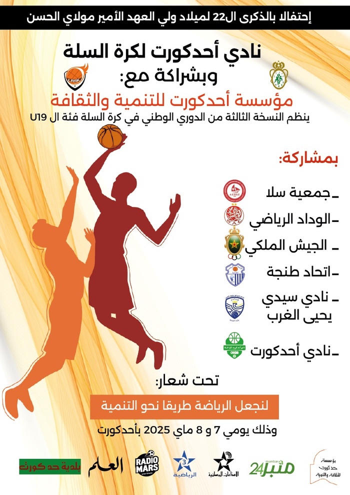 Tournoi Moulay El Hassan de basket-ball à Had Kourt : Une participation nationale de haut niveau des U19