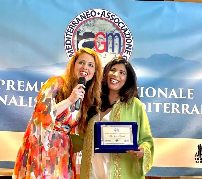Rome: La journaliste maroco-italienne Karima Moual remporte le Prix international euro-méditerranéen 2025