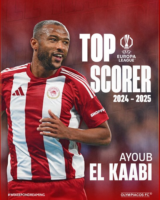 Footballeurs Marocains du Monde : El Kaâbi co-meilleur buteur de l’Europa League 2025