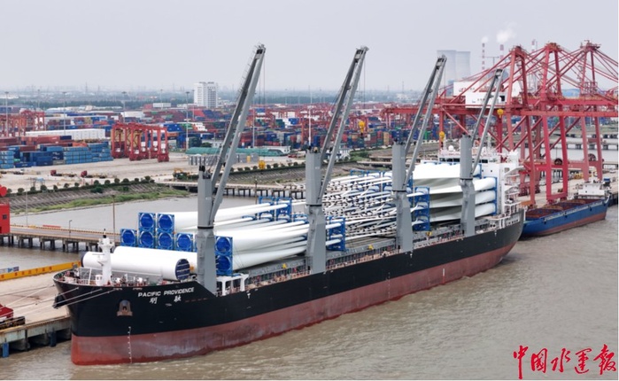 Le Maroc importe 11 éoliennes de la Chine : un record pour le port de départ Taicang