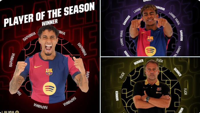 Liga 24-25 : Raphinha , Yamal et Flick, les ‘’Meilleurs’’ !