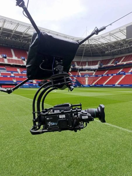 Diffusion / La Spidercam déployée lors du match Maroc-Benin !