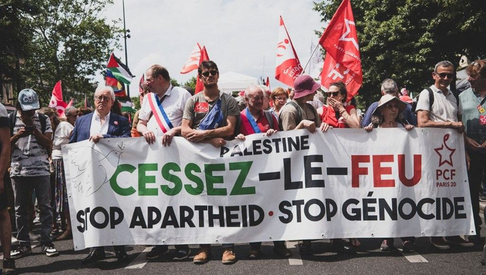 ​France : Mobilisation pour la Palestine à l'appel de syndicats de la gauche