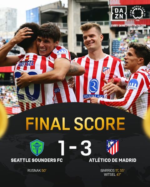 CDM. Clubs 25 :  L’Atlético rebondit face à Seattle !