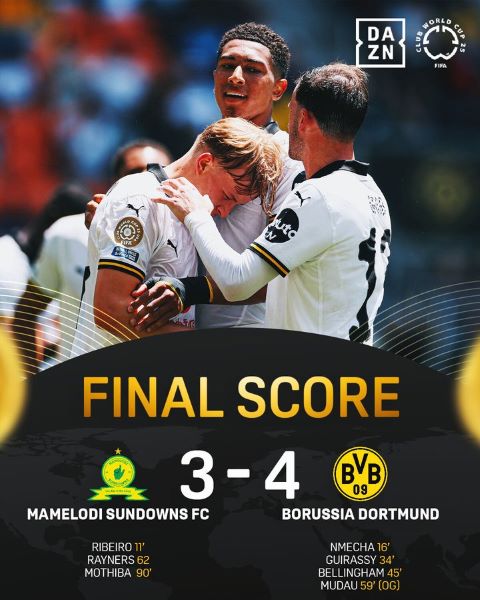 CDM. Clubs 25 / Groupe F : Dortmund s’impose au terme d’un match prolifique face à Mamelodi