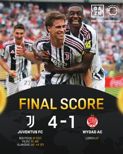 CDM Clubs 25: La Juve maitrise le Wydad