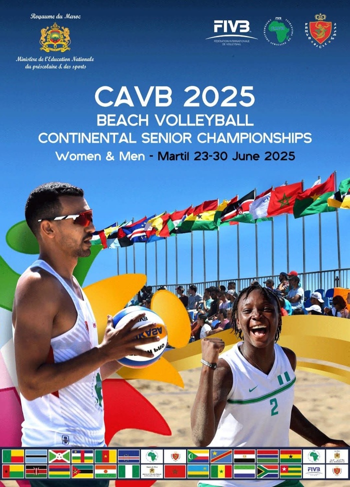 Beach-volley: Martil  accueille le championnat d'Afrique seniors