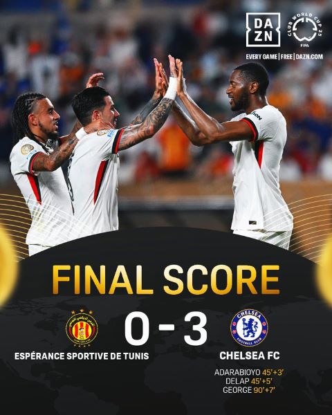 CDM. Clubs (groupe D) / J3 : Chelsea surclasse l’Espérance