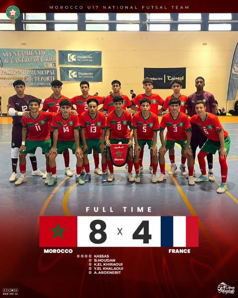 Futsal U17 : Les Lionceaux terrassent la France et défient la Rojita ce soir !