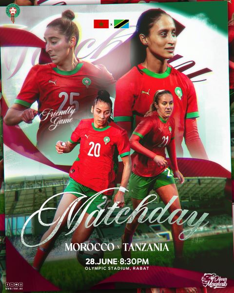 Prépa. CAN (F) Maroc 24 : Le Stade Olympique (Rabat) accueille Maroc-Tanzanie ce soir