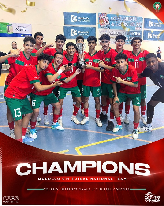 Futsal U17 : Les Lionceaux remportent le Tournoi Castro del Río en Espagne