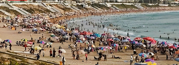 ​Canicule : Les plages d’El Jadida prises d’assaut par les estivants