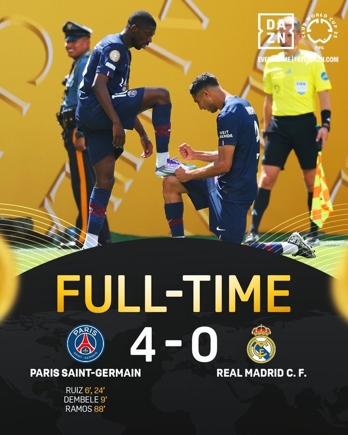 CDMC 25: le PSG écrase le Real et file en finale face à Chelsea