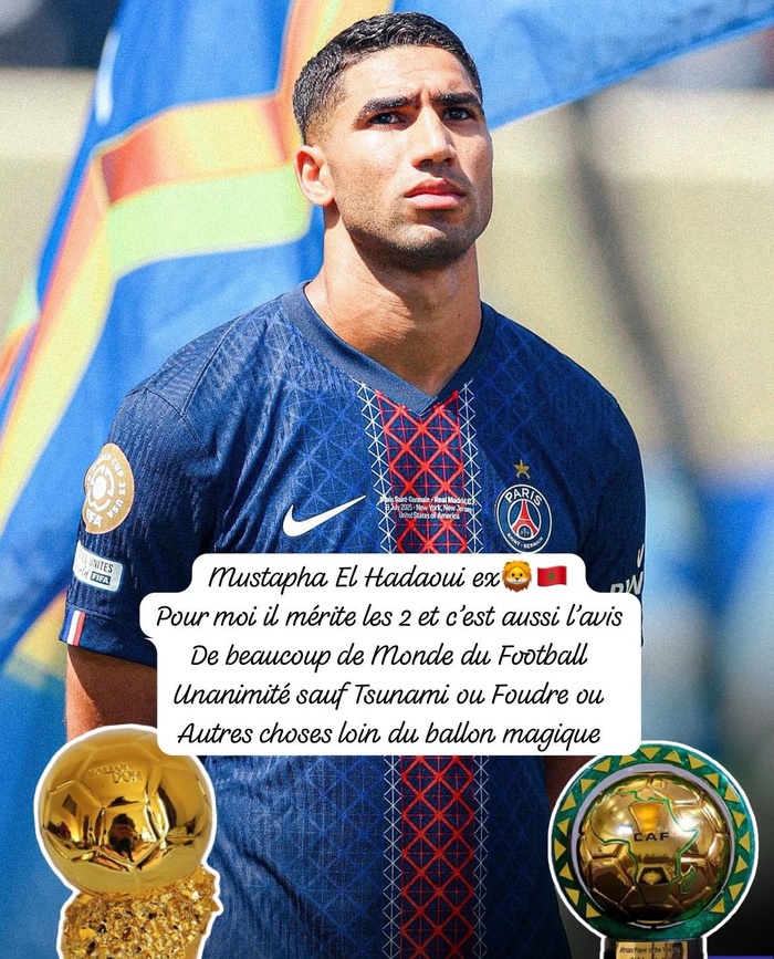 Hakimi Ballon d'or: ça pousse !