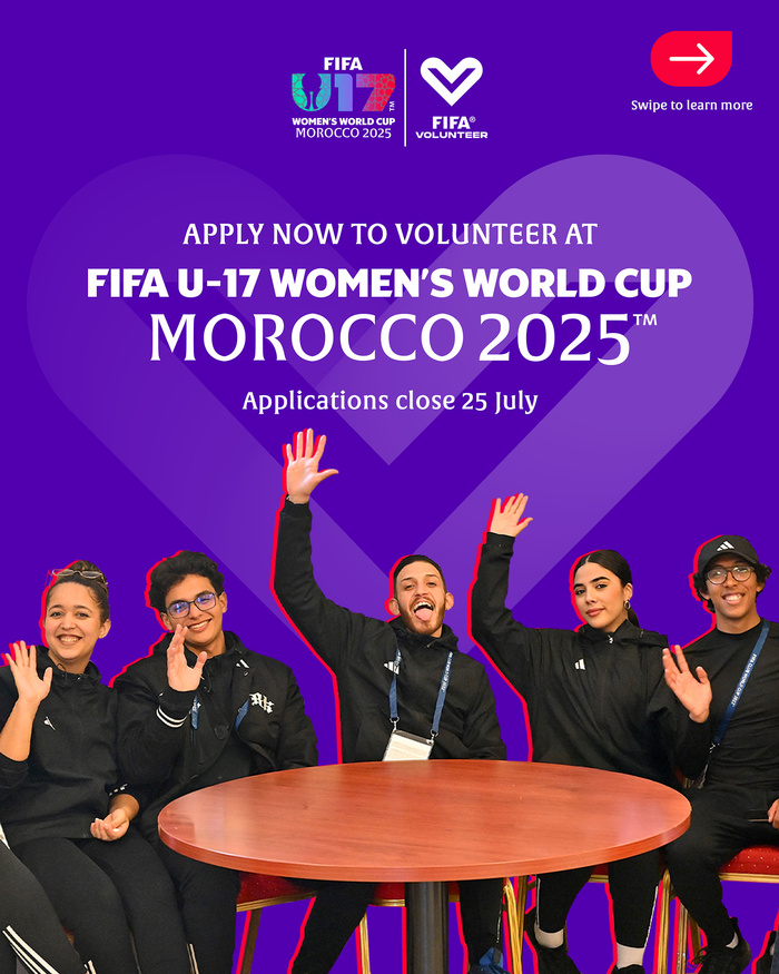CDM Féminine U17 – Maroc 2025 : La FIFA lance l’opération de recrutement des volontaires