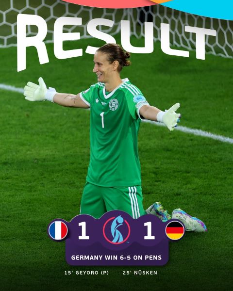 Euro (f) Suisse 25 : Cruelle désillusion pour les Bleues, l'Allemagne en demi-finale