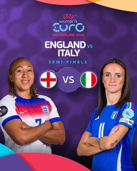 ½ Finale Euro (f) 2025 / Ce mardi, Angleterre-Italie : Horaire ? Chaînes ?