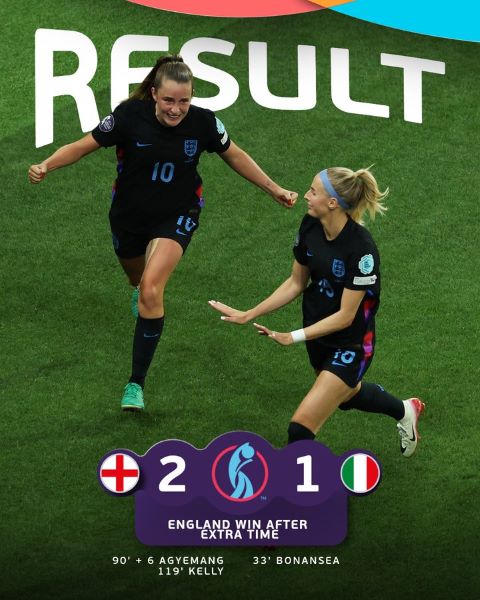 ½ Finale Euro (f) Suisse 2025 : Une Angleterre insubmersible renverse l’Italie au bout du suspense