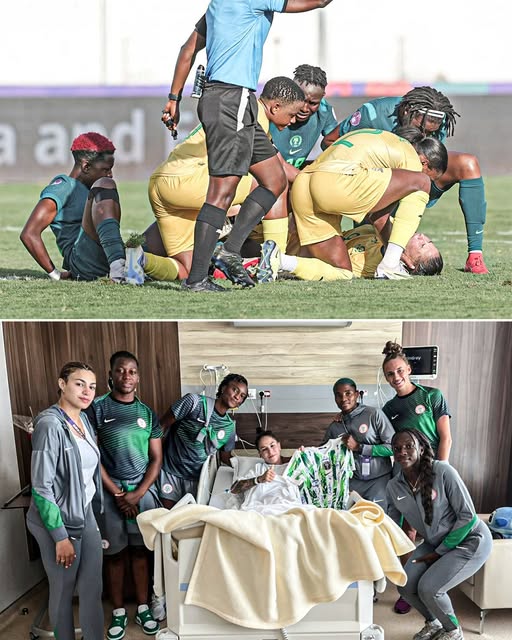 CAN (f) Maroc 24 : Soutien des Super Falcons à Gabriela Salgado après sa blessure en demi-finale