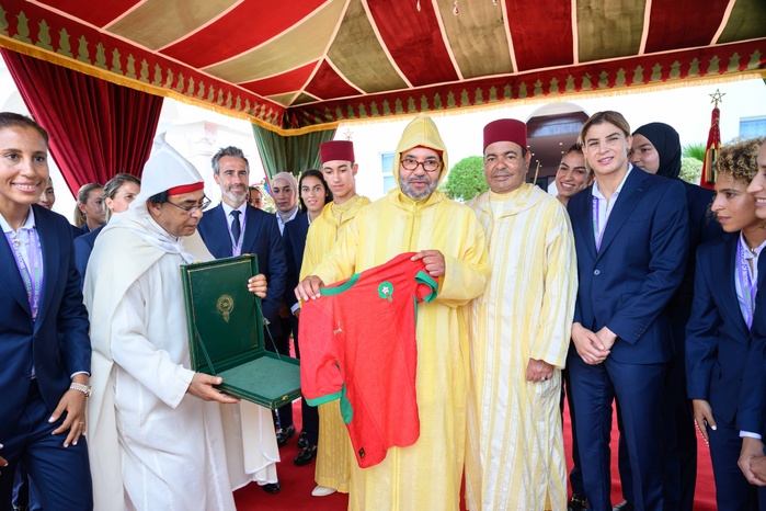 Fête du Trône : SM le Roi Mohammed VI reçoit la sélection nationale féminine de football