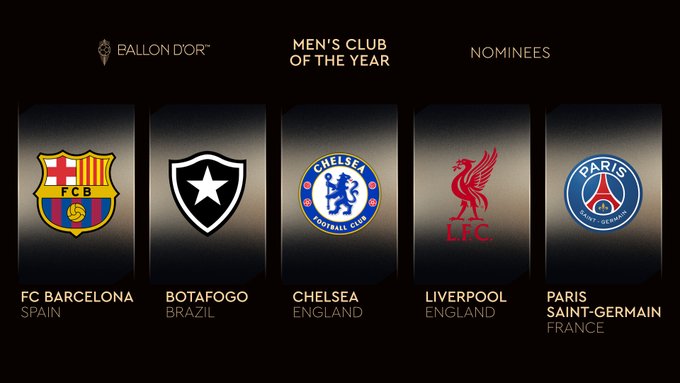 Ballon d'Or: les deux meilleurs clubs (F) et (H) ?