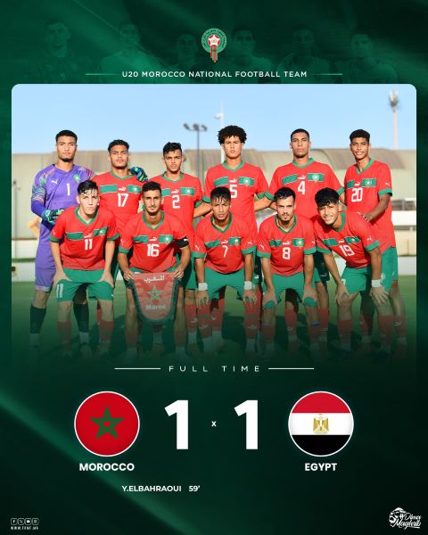 Prépa CDM U20 Chili 2025 : Maroc et Égypte dos à dos