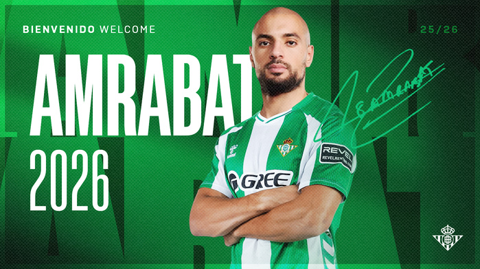 Officiel : Sofyan Amrabat prêté au Real Betis