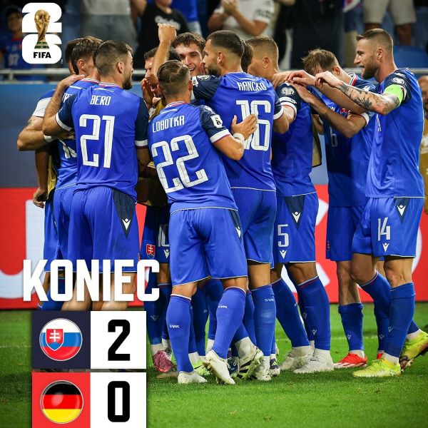 Qualifications CDM 26 / Europe : L’Allemagne battue et lanterne rouge de son groupe !