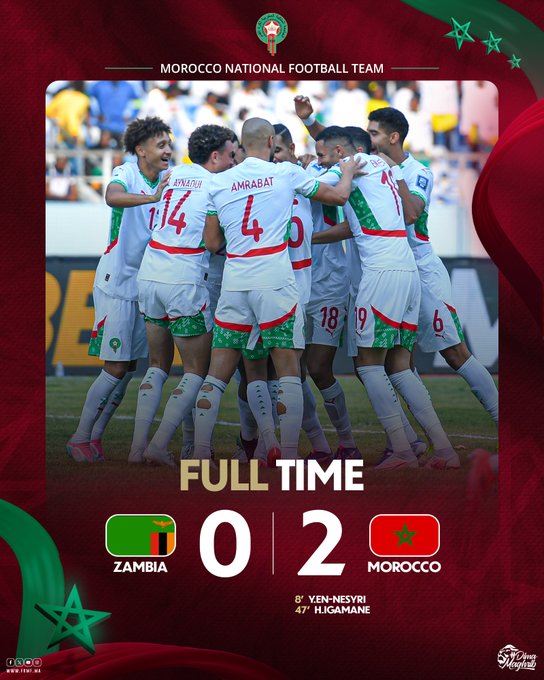 Zambie-Maroc:  Les Lions en mode confirmation