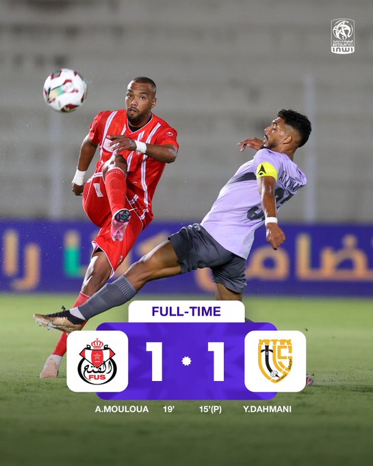 Botola Pro D1 : Le FUS accroché par l’UTS en ouverture de la J3