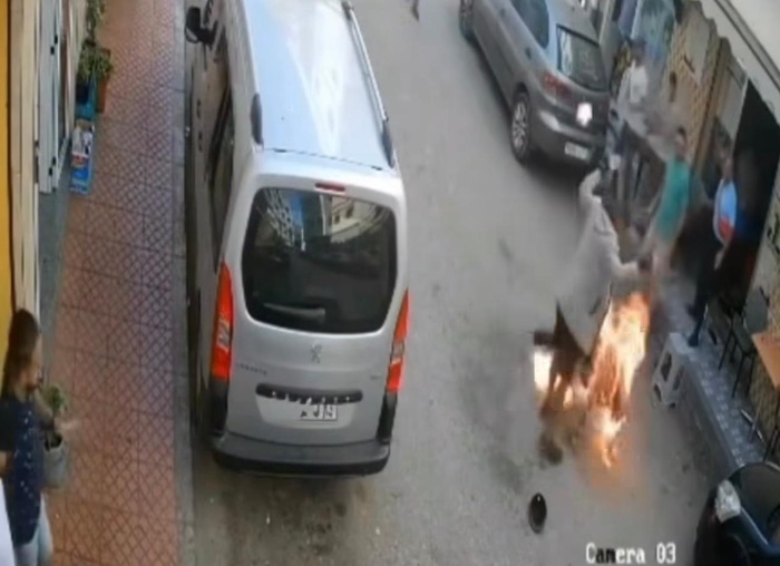 Al Hoceima: Un individu asperge une personne avec un liquide inflammable et lui met le feu sur la voie publique