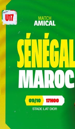 Prépa CDM U17 : Sénégal - Maroc cet après-midi