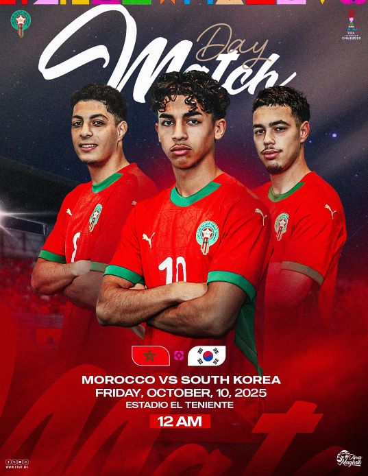 Mondial U20 /8es de finale : Ouahbi reconduit son équipe type face à la Corée du Sud