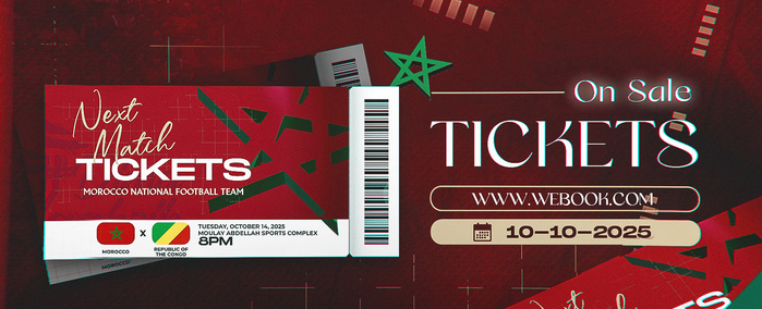 FRMF: Lancement de la vente des billets pour Maroc - Congo