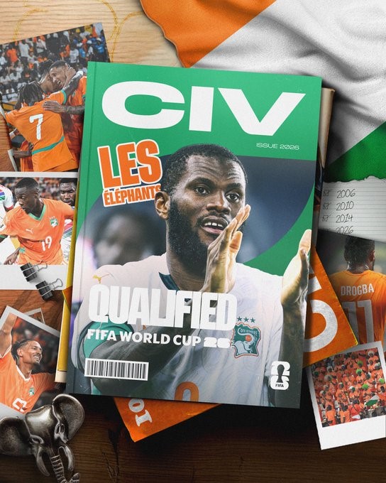 CDM 2026 : La Côte d’Ivoire valide sa qualification