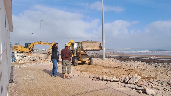 El Jadida : la démolition des cabines de Deauville ou la dissolution d'une strate mémorielle