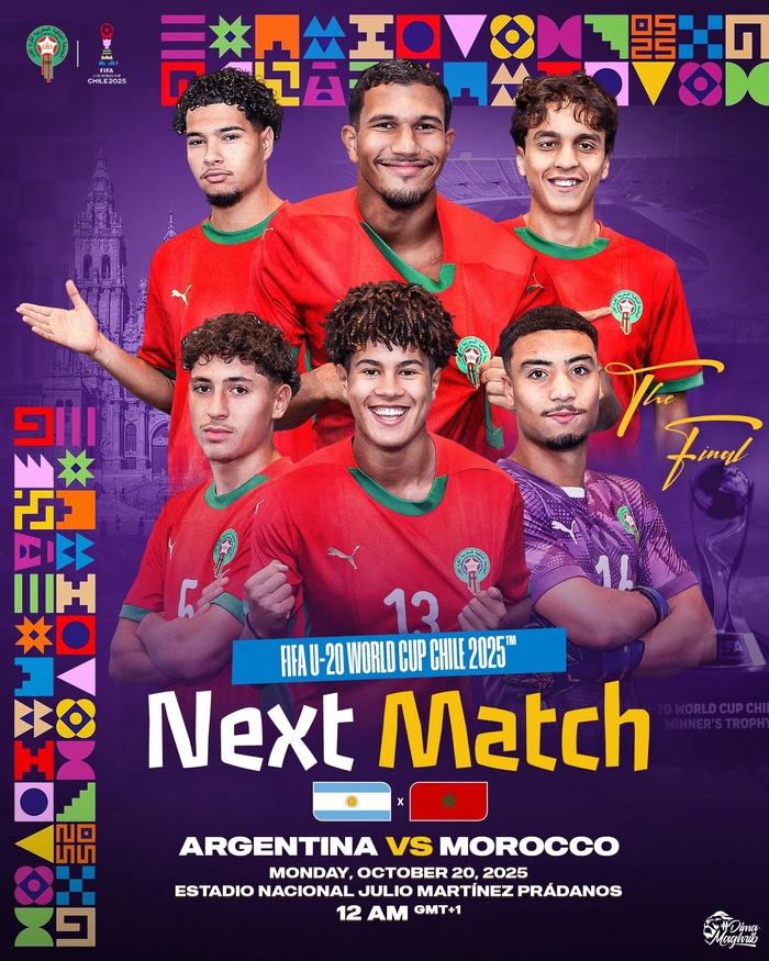 Finale CDM U20 Chili 25/ Maroc-Argentine : Les Lionceaux à l’assaut de l’Histoire !