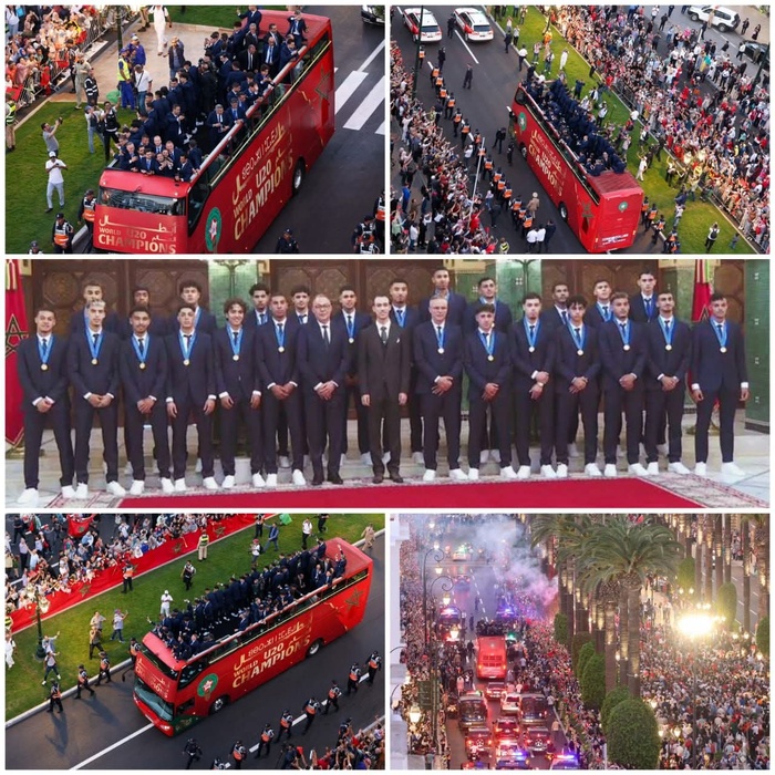 Équipe nationale U20 : Les Rbatis célèbrent les Lionceaux champions du monde