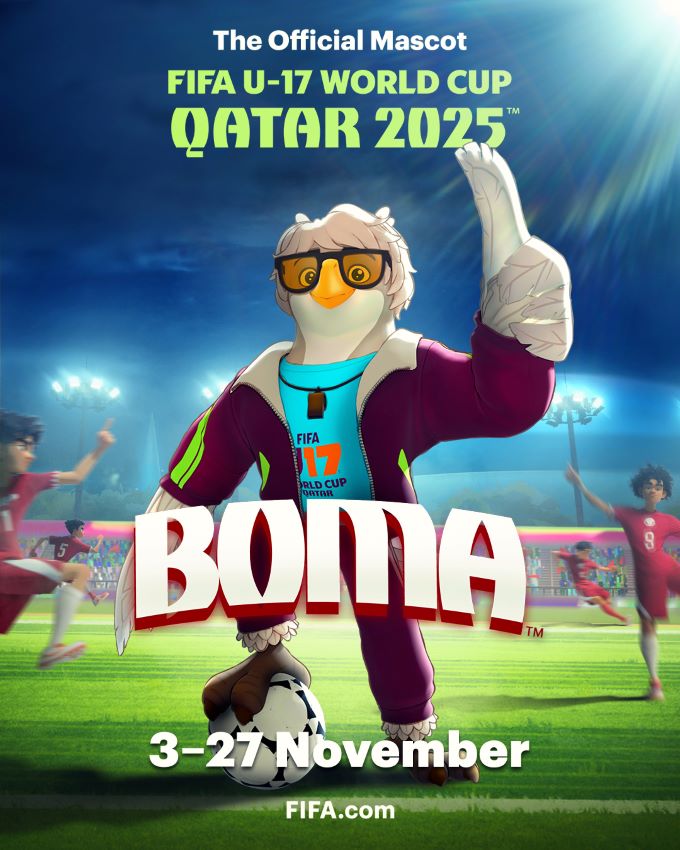 CDM U17 Qatar 2025 : Boma, mascotte du Mondial