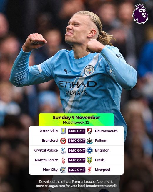 PL/J11:  City vs Liverpool à partir de 17h30