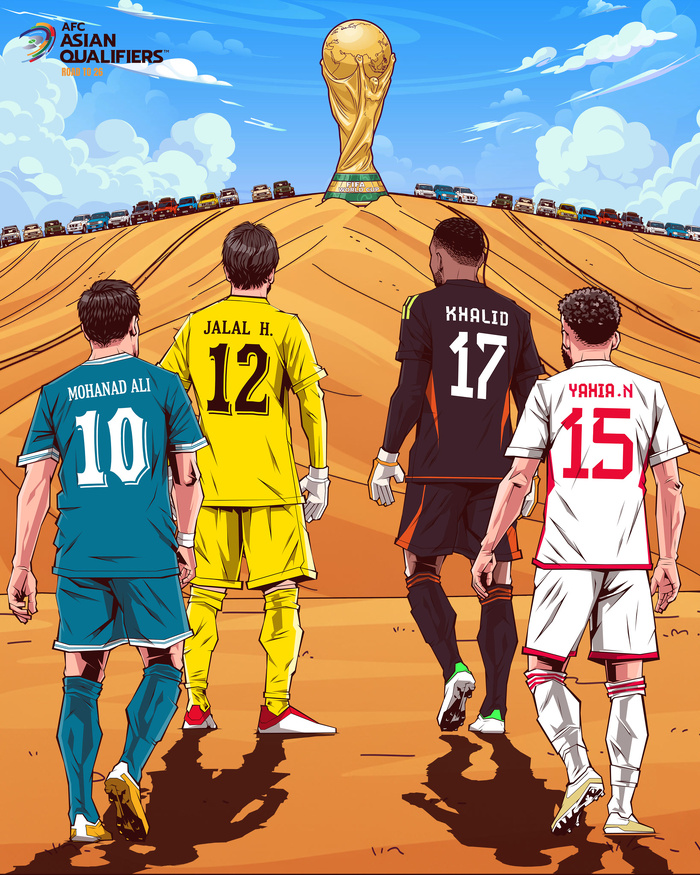 Barrages CDM26 Asie : Ce jeudi, Irak vs Émirats Arabes Unis : Horaire. Chaînes ?