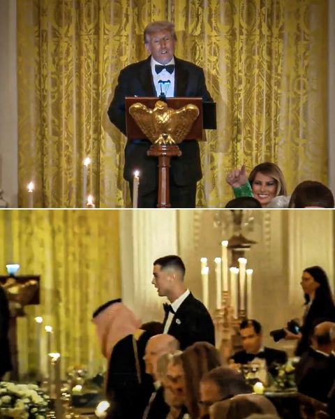 Etats-Unis : Trump salue Cristiano Ronaldo lors d’un dîner officiel à la Maison-Blanche