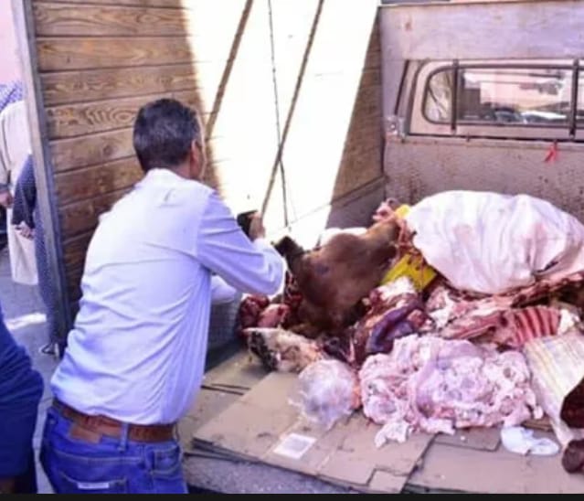 Marrakech : Saisie et destruction de 2,3 tonnes de viandes avariées