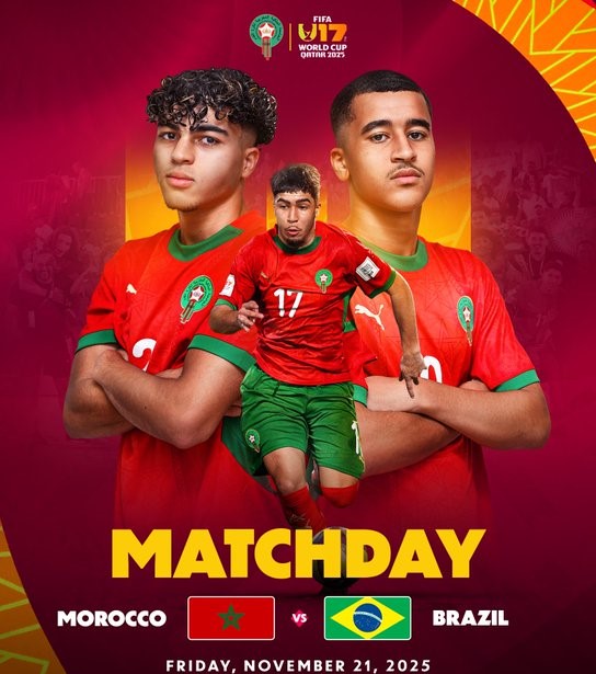¼ de finale CDM U17 /Jour J pour ‘’ Maroc–Brésil’’ : Horaire ? Chaînes ?